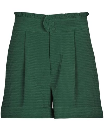 ONLY Shorts Onlrosemary Hw Frill Waffle Shorts Pnt - Green
