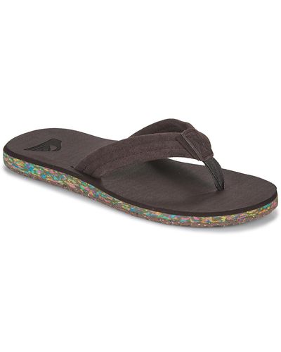 Quiksilver Flip Flops / Sandals (shoes) Carver Suede Recycled - Brown