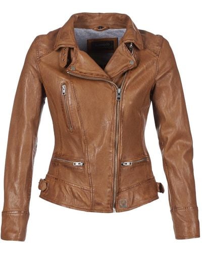 Oakwood Video Women's Leather Jacket In Brown