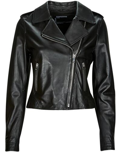 Oakwood Leather Jacket Kitty - Black