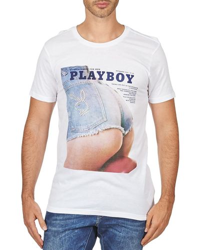 ELEVEN PARIS Pb Ass M Men Men's T Shirt In White - Blue