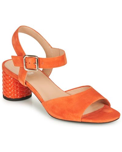 Geox D Ortensia Mid Sanda Sandals - Orange