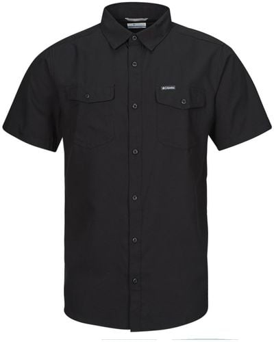 Columbia Short Sleeved Shirt Utilizer Ii Solid Short Sleeve Shirt - Black
