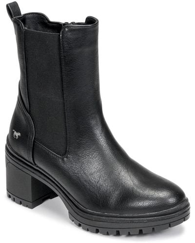 Mustang Low Ankle Boots 1409511 - Black