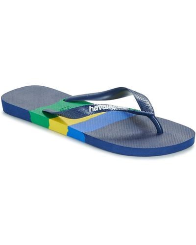 Havaianas Flip Flops / Sandals (shoes) Brasil Tech - Blue