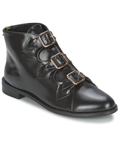F-Troupe Triple Buckle Boot Low Ankle Boots - Black
