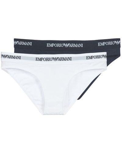 Emporio Armani Cc317-163334-10410 Women's Knickers/panties In Blue