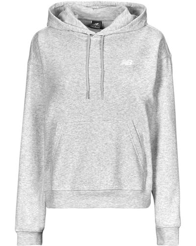 New Balance Sweatshirt French Terry Small Logo Hoodie - Grey