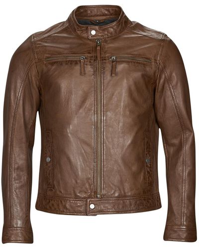 Oakwood Gilles 6 Leather Jacket - Brown