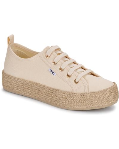 ONLY Shoes (trainers) Onlida-1 Lace Up Espadrille Trainer - White
