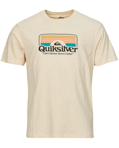 Quiksilver T Shirt Step Inside Ss - Natural