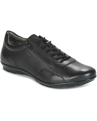 Geox Uomo Symbol Men's Casual Shoes In Black