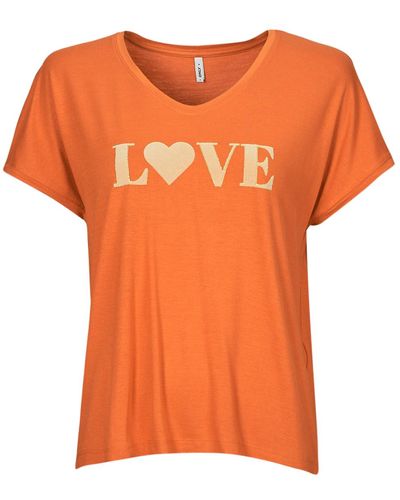ONLY T Shirt Onlharrina - Orange