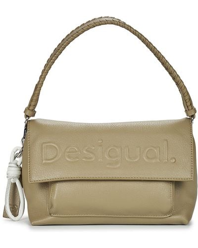 Desigual Shoulder Bag Half Logo 24 Venecia - Metallic