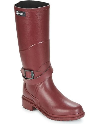Aigle Macadames Wellington Boots - Red