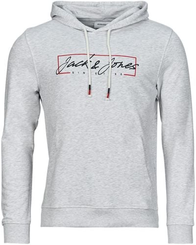 Jack & Jones Sweatshirt Jjzuri Sweat Hood - Grey