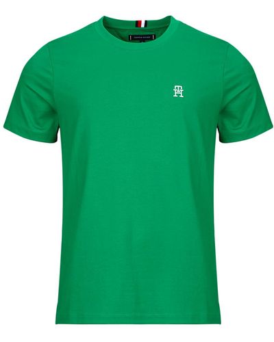 Tommy Hilfiger T Shirt Monogram Imd Tee - Green