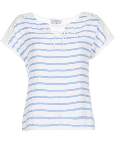 Casual Attitude Iyureol Women's Blouse In White - Blue