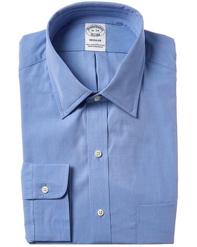 Brooks Brothers Regular Fit Dress Shirt - Blue