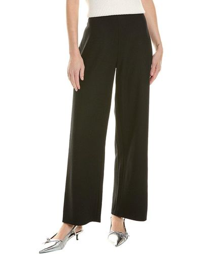 Eileen Fisher Straight Wool Pant - Black