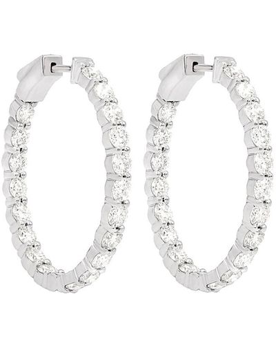 Diana M. Jewels Fine Jewelry 18k 7.20 Ct. Tw. Diamond Hoops - Multicolor