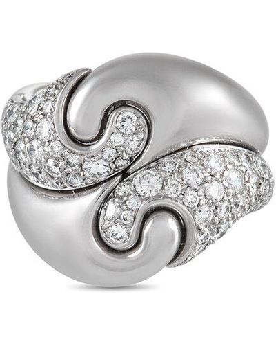 Marina B 18K 1.50 Ct. Tw. Diamond Onda Knot Ring (Authentic Pre-Owned) - White