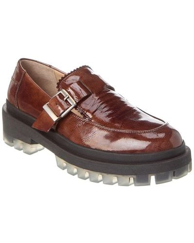Free People Mackenzie Patent Mary Jane Loafer - Brown