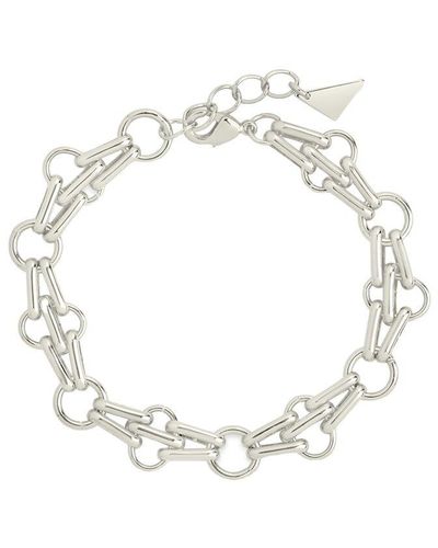 Sterling Forever Asher Chain Bracelet - White