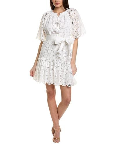 Figue Bria Mini Dress - White