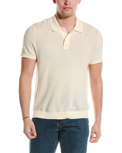 Onia Textured Polo Shirt - Natural