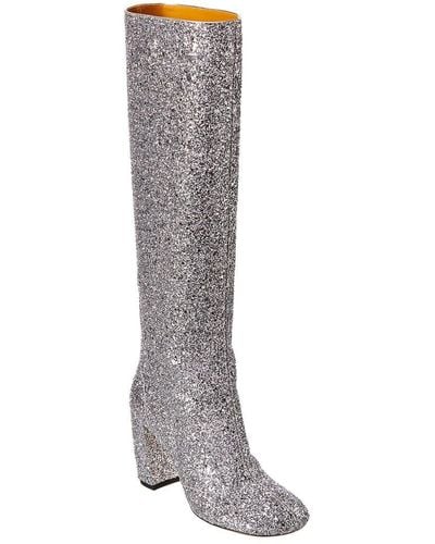 Victoria Beckham Glitter Boot - Grey