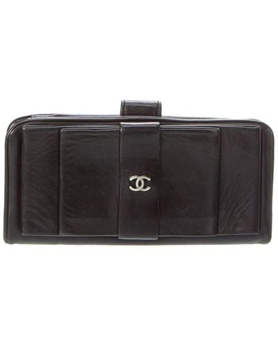 Chanel Lambskin Leather Cc Wallet (Authentic Pre-Owned) - Black