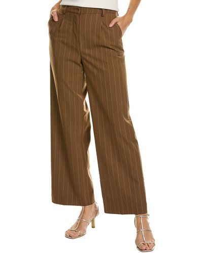 Bardot Pin Stripe Straight Pant - Natural