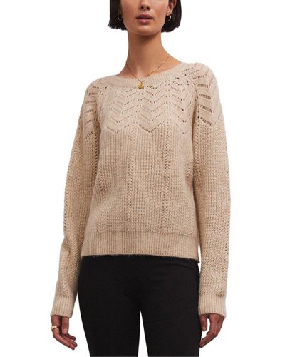Z Supply Sabine Pointelle Sweater - Natural
