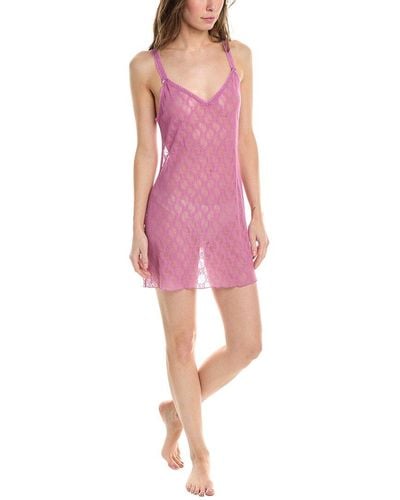 B.tempt'd B.temptd By Wacoal Lace Kiss Chemise - Pink