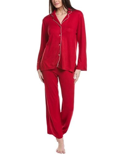 N Natori 2pc Oasis Pajama Set - Red