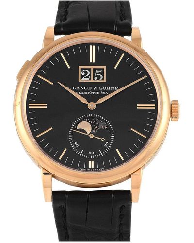 A. Lange & Sohne Saxonia Watch (Authentic Pre-Owned) - Black