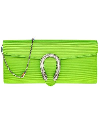 Gucci Dionysus Small Fabric Shoulder Bag - Green