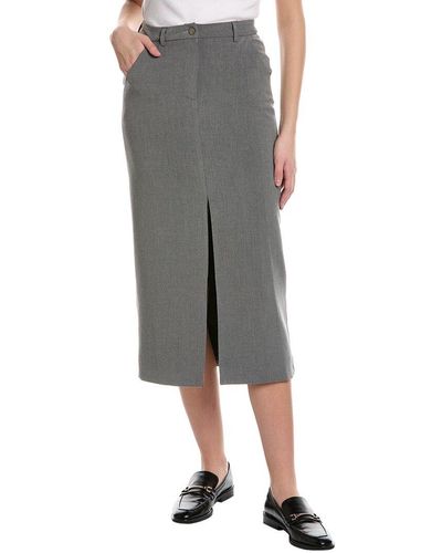 7021 Midi Skirt - Gray