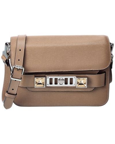 Proenza Schouler Ps11 Mini Classic Leather Shoulder Bag - Brown