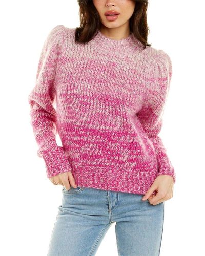 Isabel Marant Pleany Mohair-blend Sweater - Red