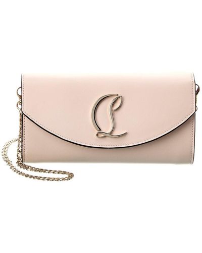 Christian Louboutin Loubi54 Leather Wallet On Chain - Pink