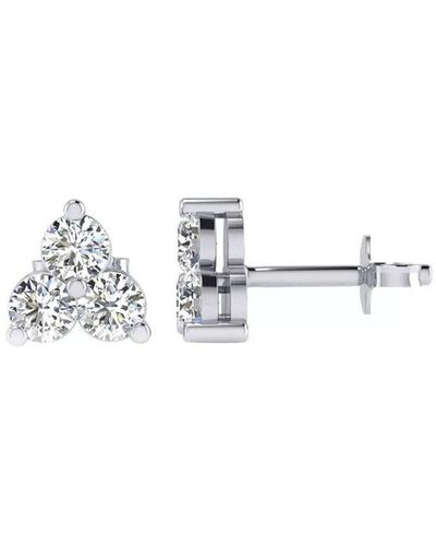 Diana M. Jewels Gold 0.25 Ct. Tw. Diamond Studs - White
