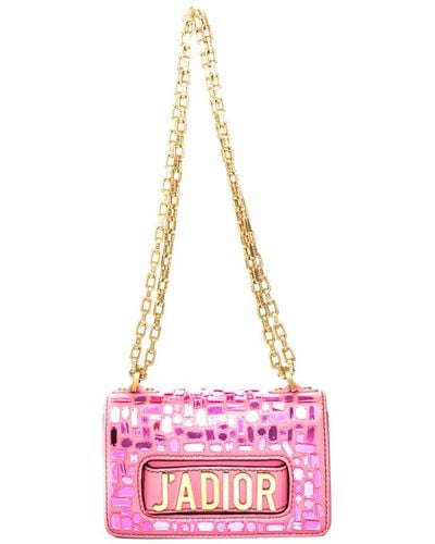 Dior Pink Leather J'adior Mini Mosaic Of Mirrors Bag, Never Carried