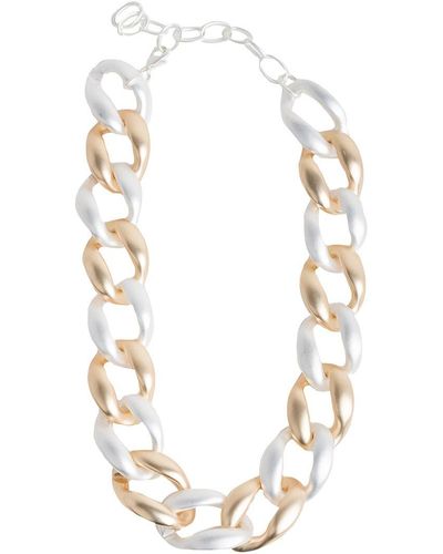 Saachi Chain Link Necklace - Metallic