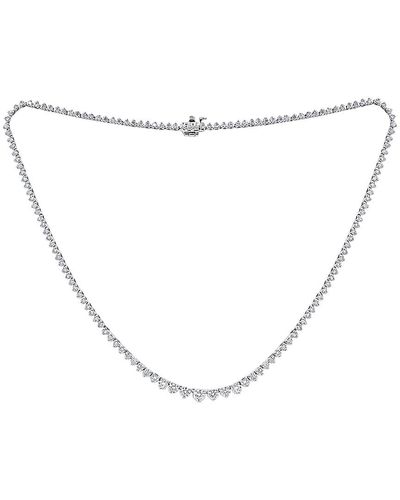 Diana M. Jewels Fine Jewelry 14k 10.45 Ct. Tw. Diamond Necklace - White