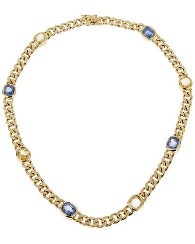 BVLGARI 18K Gemstone Choker Necklace (Authentic Pre-Owned) - Metallic