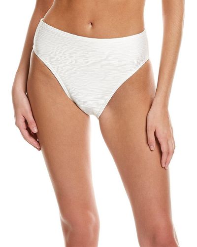 Carmen Marc Valvo High-waist Bikini Bottom - White