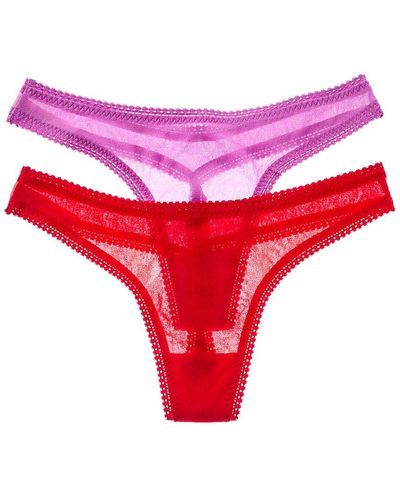 On Gossamer 2pk Hip-g Thong - Red