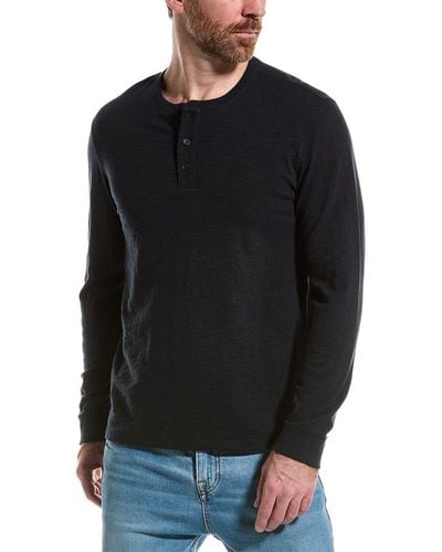 Vince Slub Henley - Black